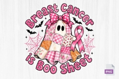 Breast Cancer Is Boo Sheet Ghost Design PNG Product Image 1