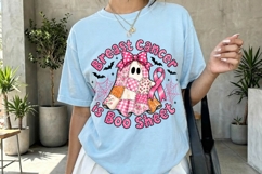 Breast Cancer Is Boo Sheet Ghost Design PNG Product Image 3