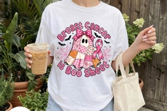 Breast Cancer Is Boo Sheet Ghost Design PNG Product Image 4