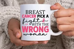 Breast cancer pick a fight SVG, Breast Cancer SVG Design Product Image 2