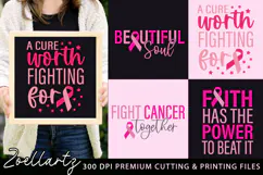 Breast Cancer Awareness SVG PNG EPS DXF Pink Ribbon SVG Product Image 1