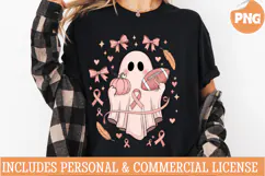 Breast Cancer PNG,Boo Ghost Pink Sublimation Design PNG 