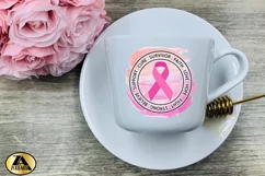 Breast Cancer Sublimation PNG In October We Wear Pink Ribbon Product Image 4