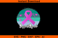 Support Squad Breast Cancer Awareness SVG Product Image 1