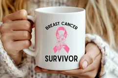 Breast Cancer Survivor SVG, Breast Cancer SVG Design Product Image 2