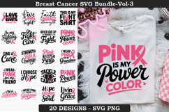 Breast Cancer SVG Bundle | Cancer Quotes SVG Files Product Image 1