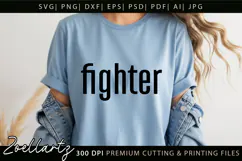 FIGHTER SVG Breast Cancer Awareness SVG Pink Ribbon HOPE SVG Product Image 2