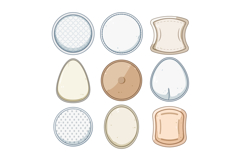 Reusable cotton breast pads for nursing mothers Product Image 1