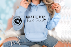 Breathe Deep Find Peace Sleeve SVG Design Product Image 2