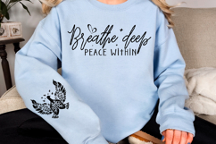 Breathe deep peace within Sleeve Svg Design Product Image 3