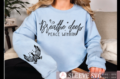Breathe deep peace within Sleeve Svg Design Product Image 1