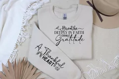 Breathe Deeply In Faith Sleeve SVG, Christian SVG Design Product Image 2