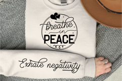 Breathe in peace SVG Design Product Image 2