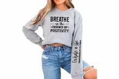 Breathe In The Essence Sleeve SVG, Positive SVG Design Product Image 2
