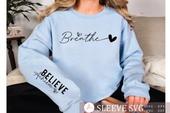 Breathe Sleeve SVG Design Product Image 1
