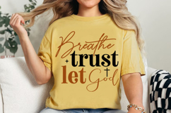 Breathe Trust Let God christian Svg Design Product Image 5