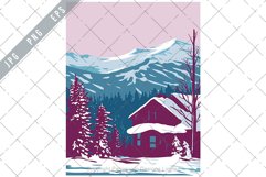 Breckenridge Ski Resort in Colorado USA WPA Poster Art Product Image 1