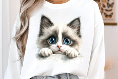 Breeds Of Peeking cats Clipart Product Image 3