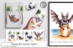 Digital Paper Breezy Bat Nights Product Image 1
