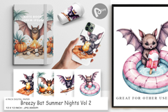 Digital Paper Breezy Bat Nights Product Image 1