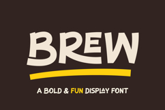 Brew - Bold &amp; Fun Display Font Product Image 1