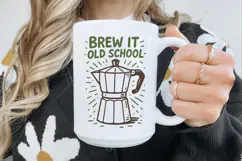 Retro Coffee Line Art Clipart, Funny Puns SVG | PNG | EPS Product Image 3