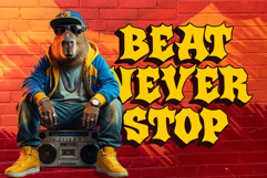 Brick Howl | 3D Wild Graffiti Style with Shadow Power Product Image 2