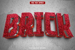 Brick 3D editable text effect Product Image 1