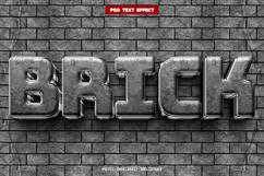 Brick 3D editable text effect Product Image 1