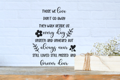 Those We Love Don&#039;t Go Away SVG file, Memorial Quote png Product Image 3