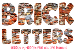 Brick Industrial Font Letters Alphabet ABC JPG PNG by Squeeb Creative