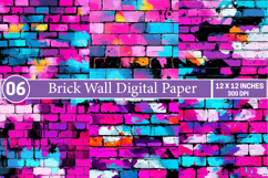 Brick Wall Digital Paper Product Image 1