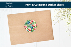 Bridal Shower Heart Print and Cut sticker