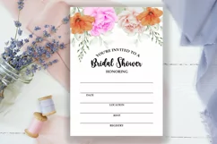 BRIDAL SHOWER INVITATIONS I INSTANT DOWNLOAD BRIDAL SHOWER INVITES TEMPLATE