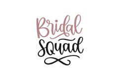 Bridal Squad SVG Cut File Product Image 1
