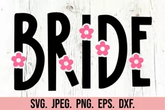 Flower Bride SVG PNG - Future Mrs - Fiancee - Engagement SVG Product Image 5