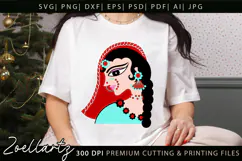 Indian Bride SVG PNG EPS DXF Cut Files Woman Illustration Product Image 4