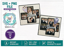 Bride &amp; Groom Hearts Bundle 5 Design SVG Cut Files Product Image 5