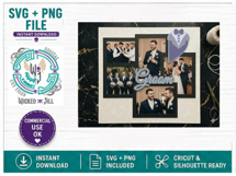 Bride &amp; Groom Hearts Bundle 5 Design SVG Cut Files Product Image 9