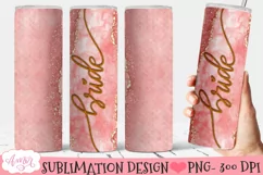 Bride Tumbler Wrap for Sublimation | Wedding tumbler PNG Product Image 1