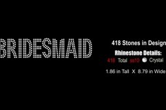 Rhinestone Bridesmaid Wedding Sticky Flock Template - 5 Product Image 2