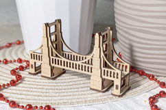 Famous bridges miniatures - laser cut design, SVG plan Product Image 3