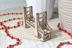 Famous bridges miniatures - laser cut design, SVG plan Product Image 2