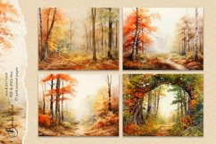 Bright autumn forest digital junk journal, scrapbook paper Product Image 4