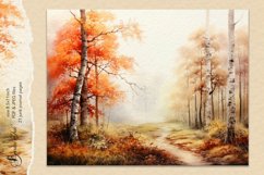 Bright autumn forest digital junk journal, scrapbook paper Product Image 10