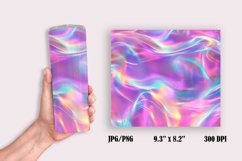 Bright Color Holographic Background Tumbler Wrap Sublimation Product Image 2
