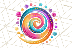 Colorful Bright Doodles PNG Clip Art Product Image 4