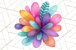 Colorful Bright Doodles PNG Clip Art Product Image 2