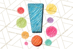 Colorful Bright Doodles PNG Clip Art Product Image 4