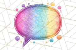Colorful Bright Doodles PNG Clip Art Product Image 5